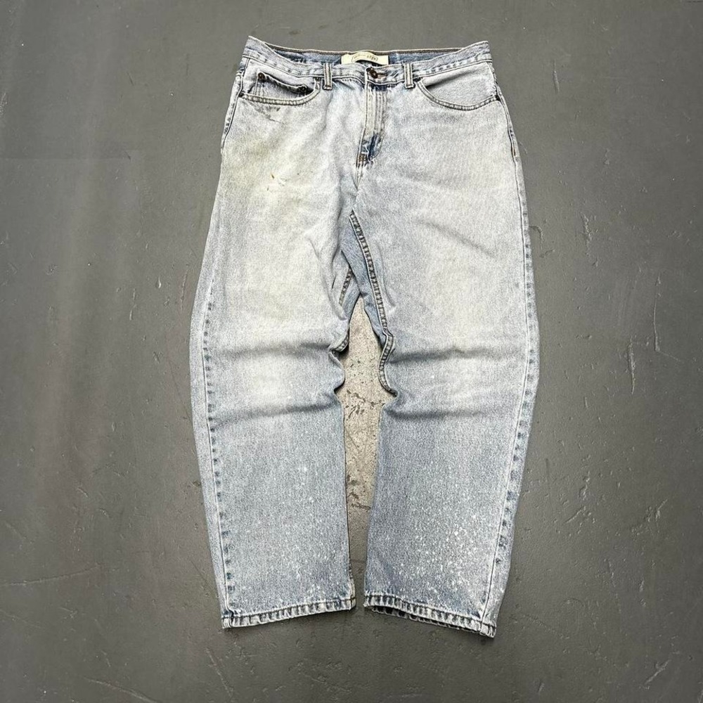 Y2K Urban pipeline skater straight leg relaxed fit light wash denim jeans